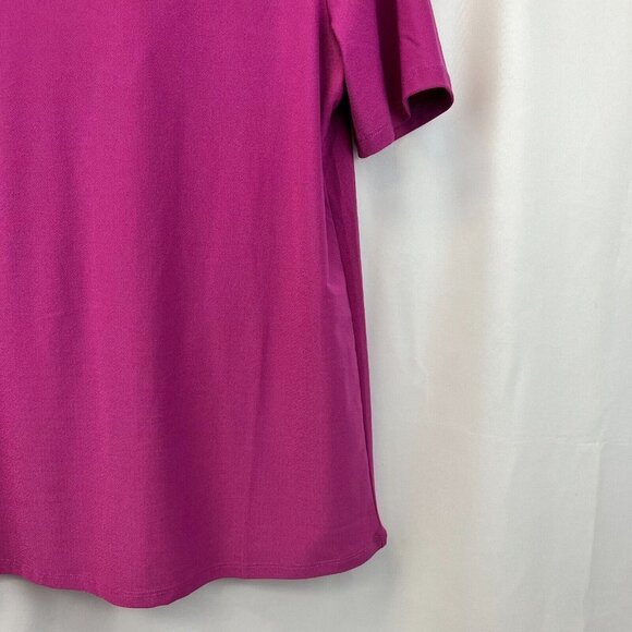 Halogen Womens Passion Short Sleeve Round Neck Tie Back Blouse Top Size Medium - Picture 8 of 10